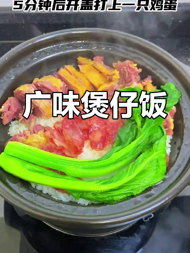 广式煲仔饭,腊肠与腊鸭的完美搭配,香气扑鼻,回味无穷