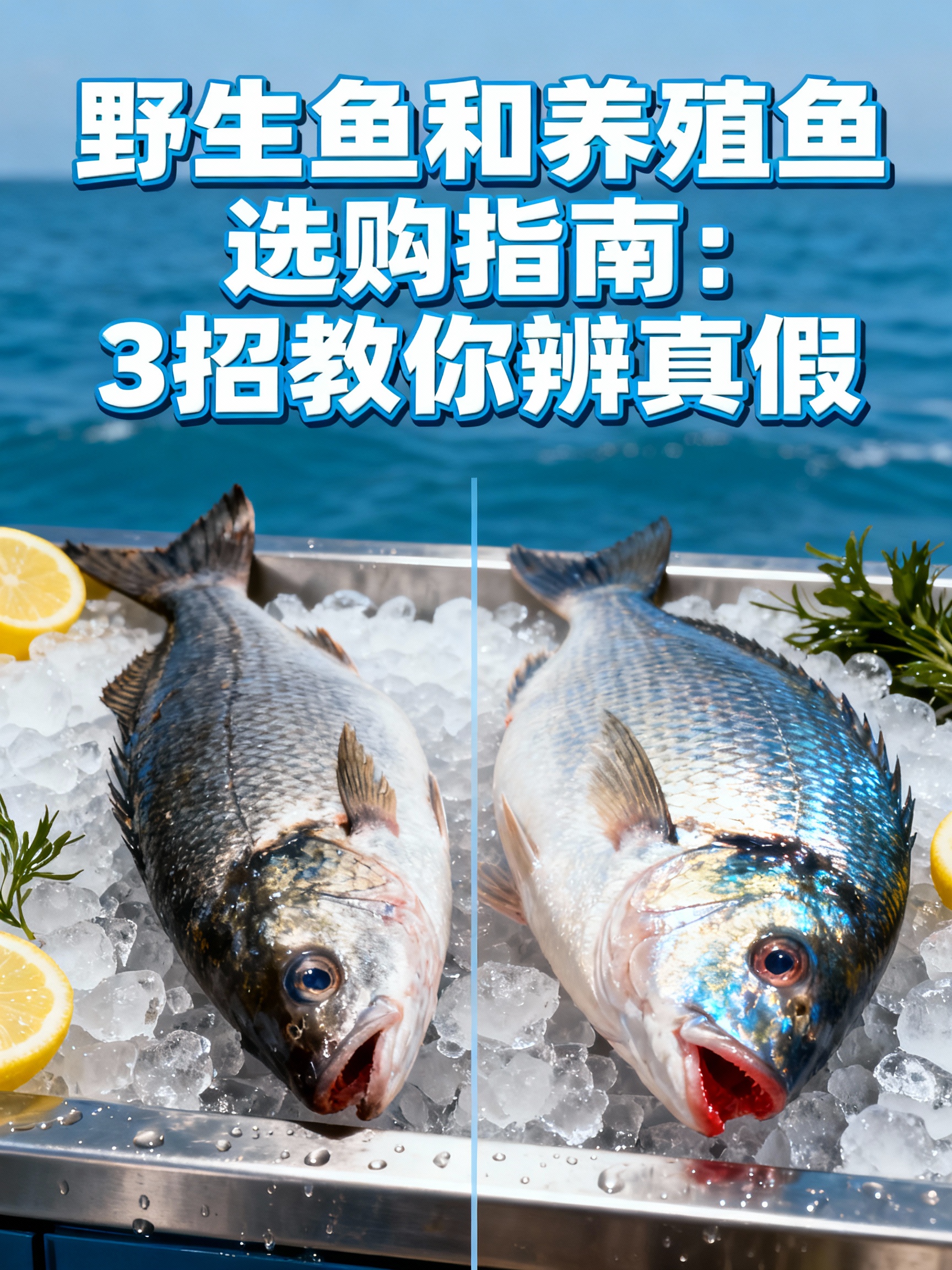 野生鱼和养殖鱼选购指南：3招教你辨真假