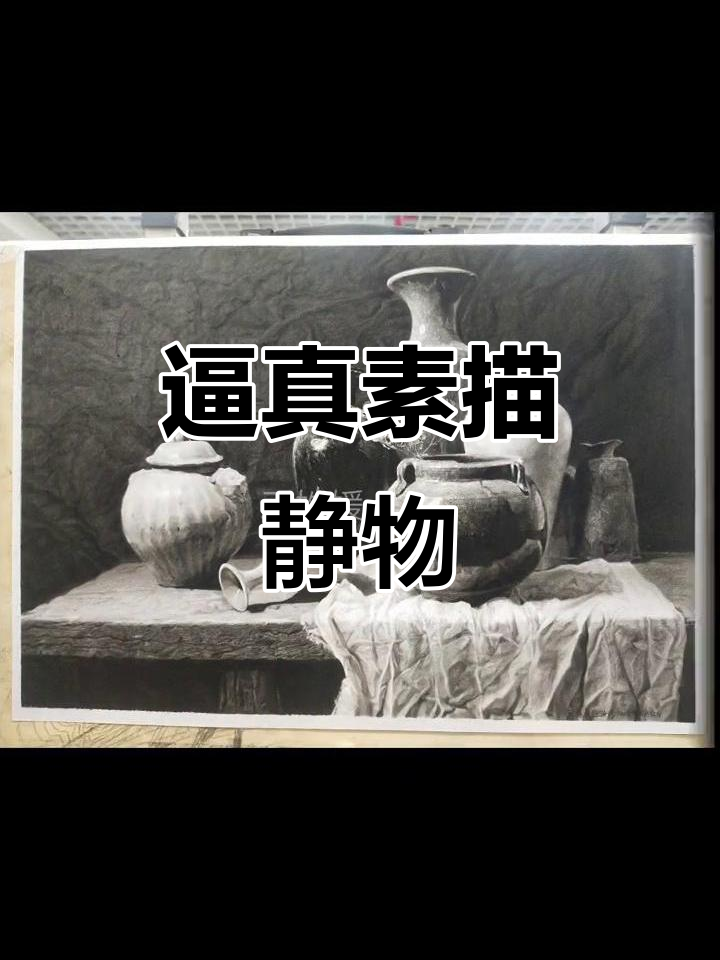 超写实素描静物,细节惊人