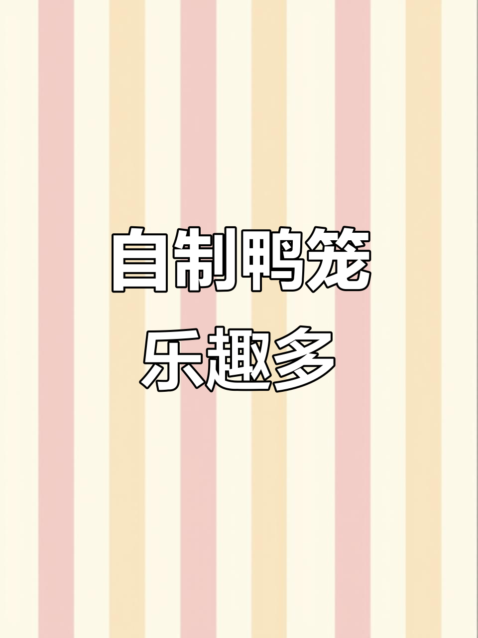 找不到合适的鸭笼，只好动手做了。养鸭让我变得爱动脑筋了！