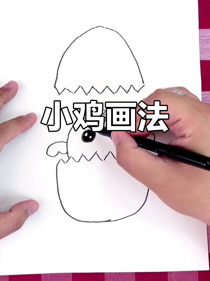 简单小鸡简笔画教程