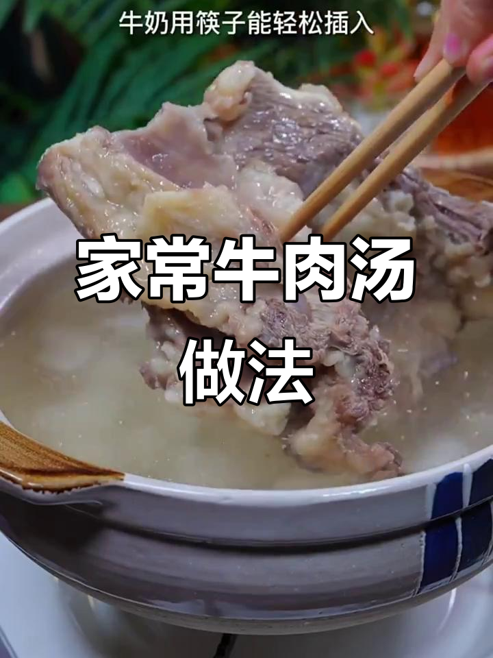 教你做家常牛肉汤，搭配白萝卜和牛奶炖出绝味美味