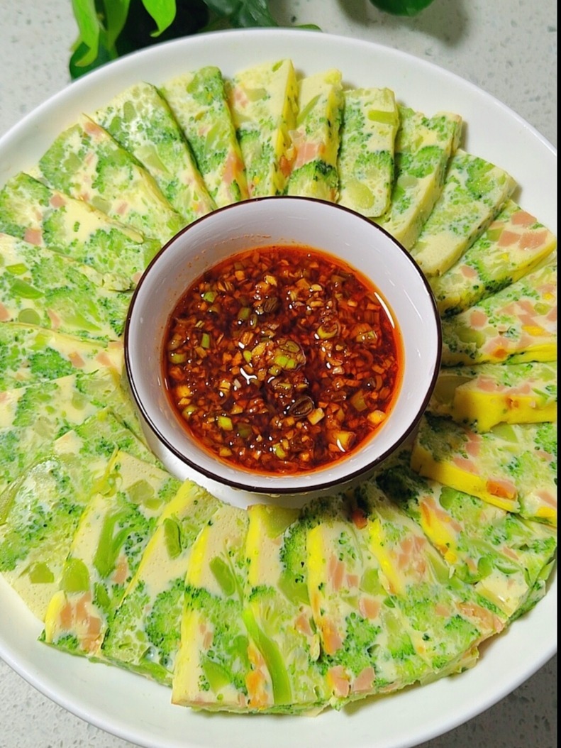 西兰花蒸蛋这样做