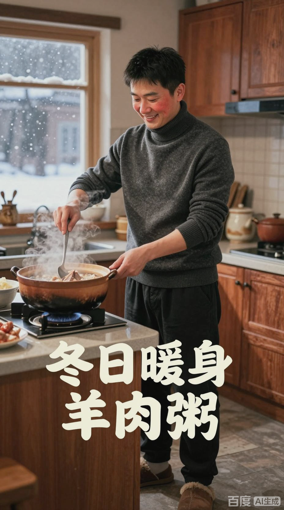 大雪节气,温补羊肉粥暖胃驱寒