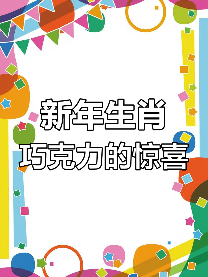 除夕夜收到生肖巧克力,今年是牛年,看看你属什么?
