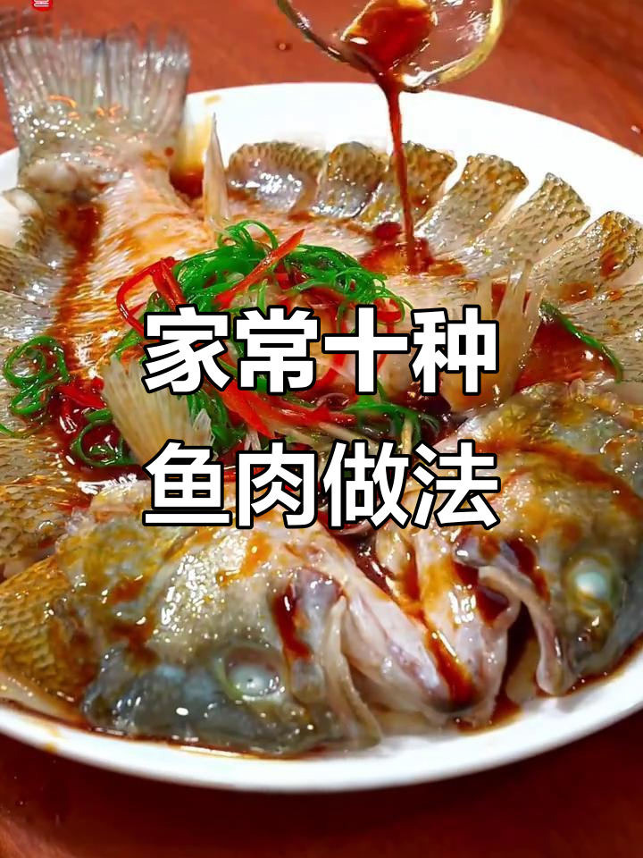 10道家常鱼肉做法，清蒸鲈鱼技巧大揭秘