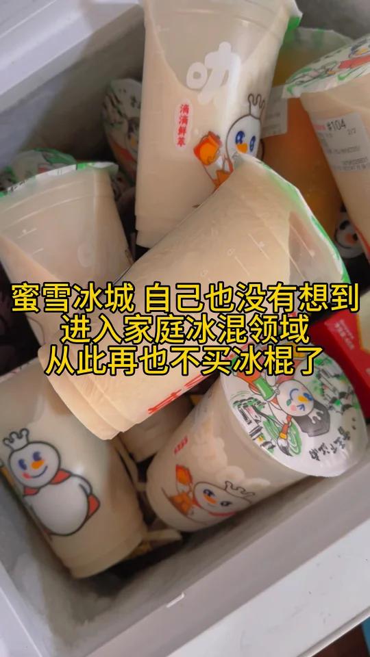 蜜雪冰城奶茶 进入家庭冰混竞争领域