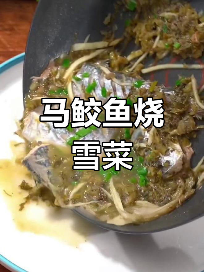 雪菜马鲛鱼,家常美味做法