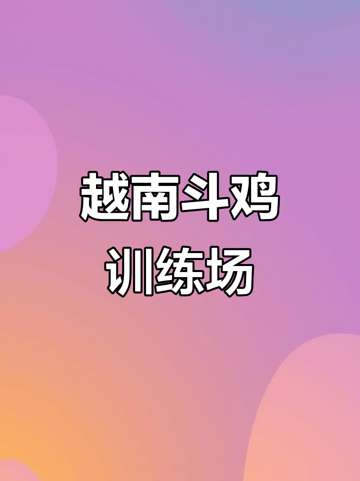 越南斗鸡养殖基地,皖北最大训养中心揭秘