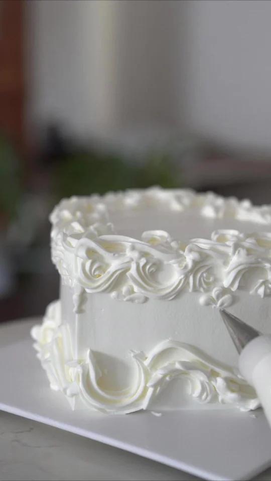 欧式复古裱花蛋糕创作