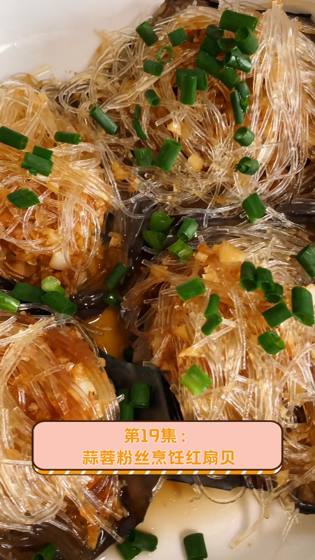 第19集:蒜蓉粉丝烹饪红扇贝