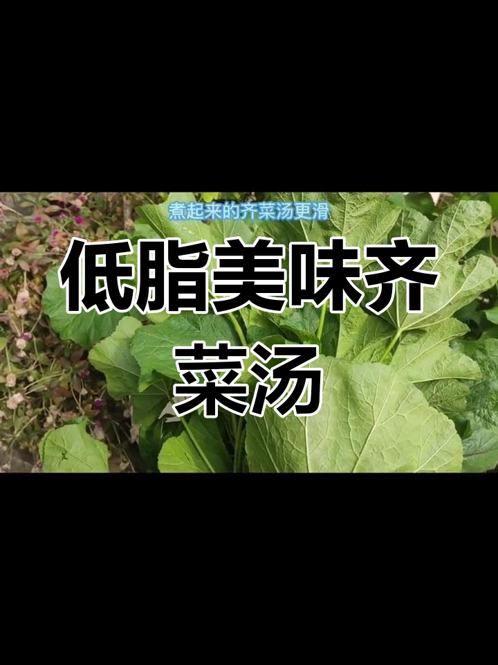 齐菜汤,滑溜美味,低脂又健康,拌饭吃简直停不下来!