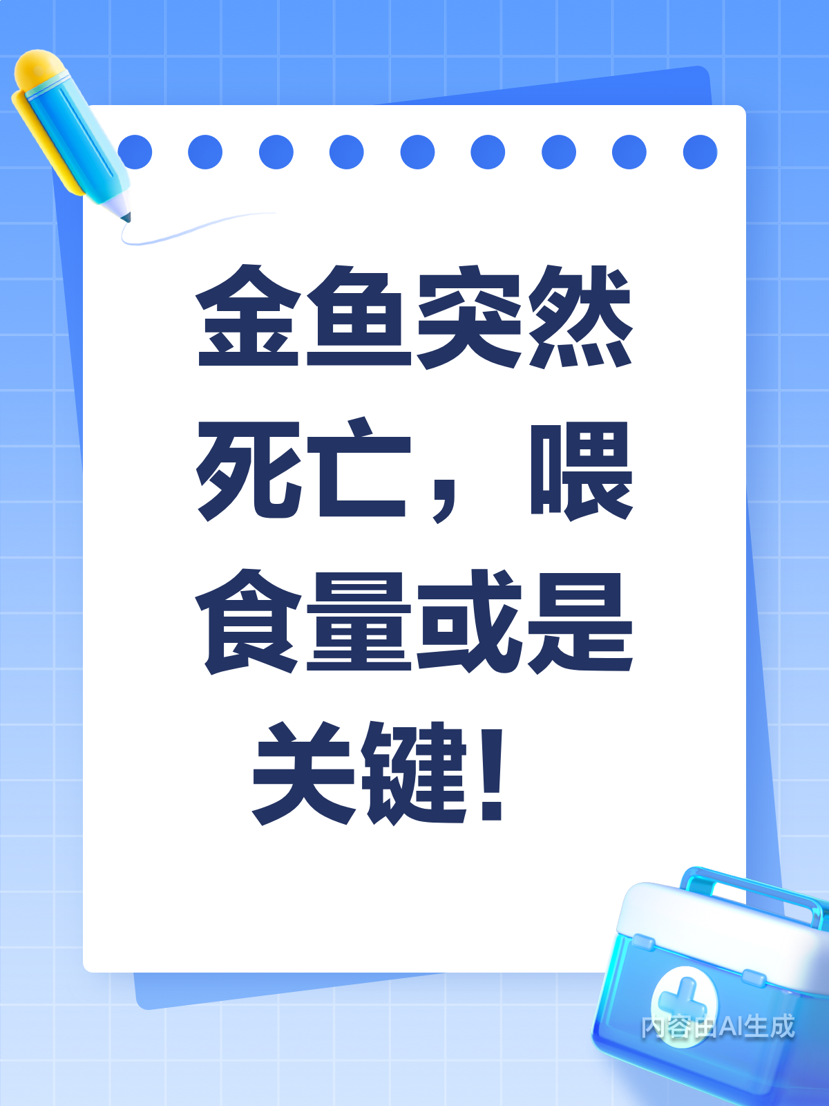 金鱼突然去世?喂食量可能是凶手!