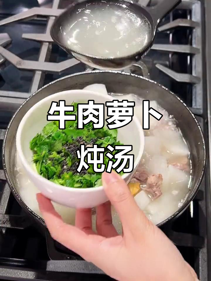 寒冷天气必备!牛肋条炖萝卜汤,暖心又美味