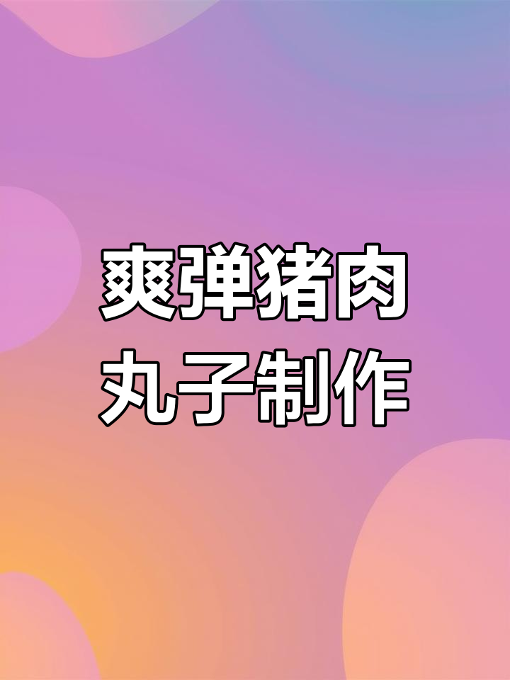 在家轻松做弹嫩猪肉丸子,摩飞绞肉机帮你搞定
