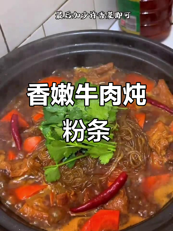 牛肉炖粉条，香气扑鼻让人怀念家的味道
