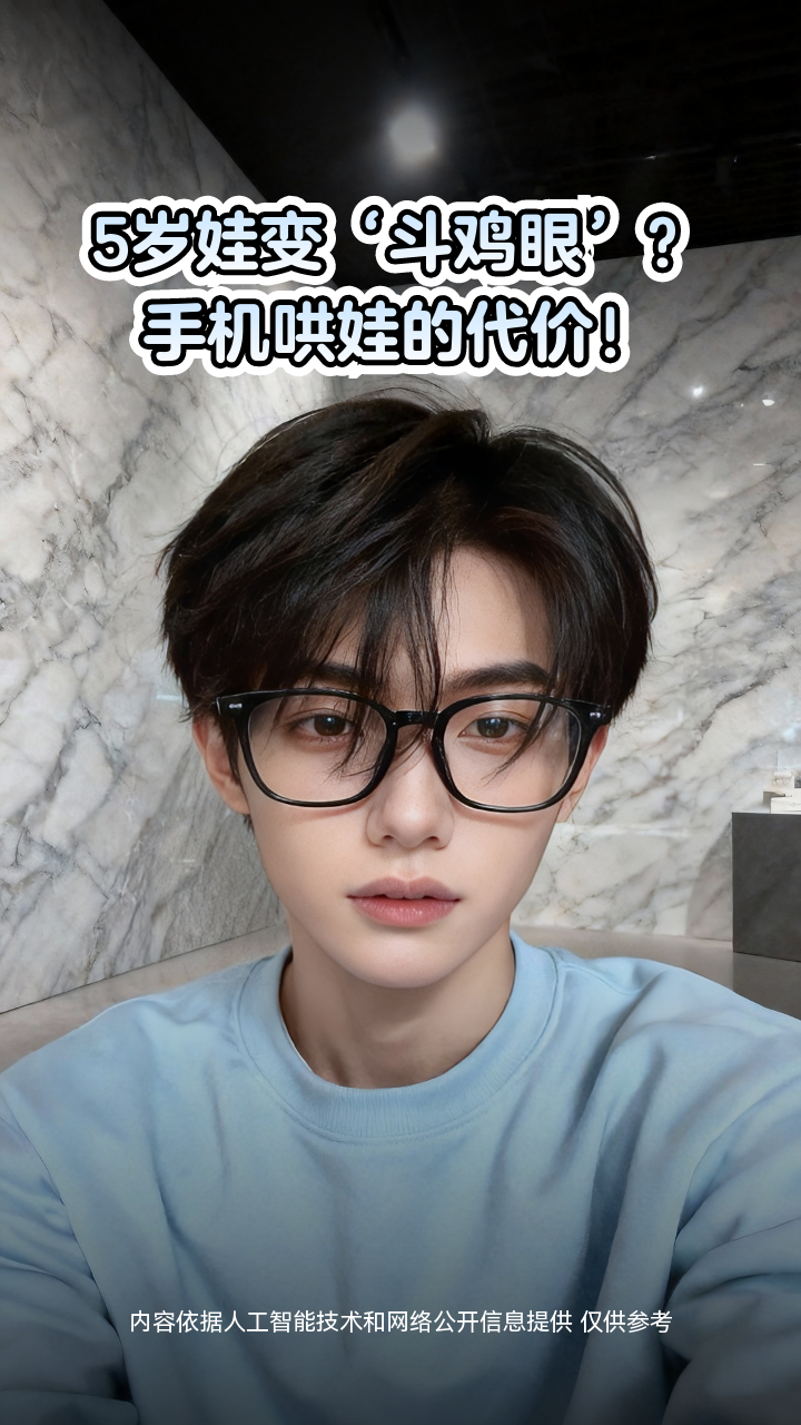 5岁娃变‘斗鸡眼’?手机哄娃的代价!