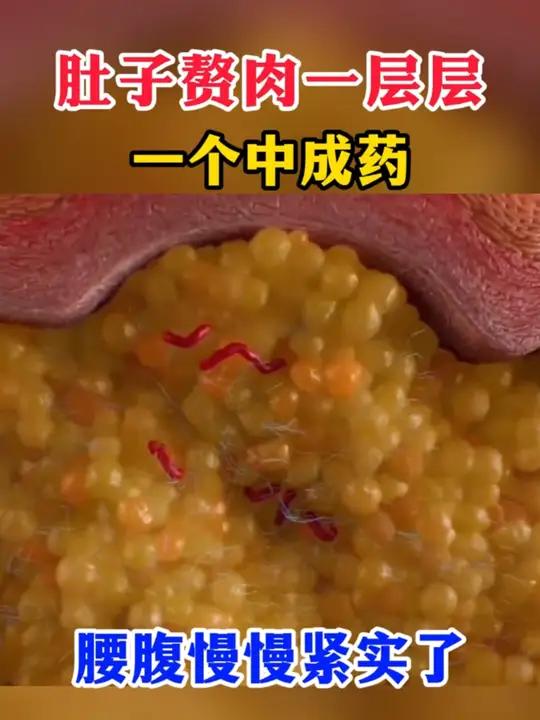 肚子赘肉一层层,一个中成药,腰腹慢慢紧实了