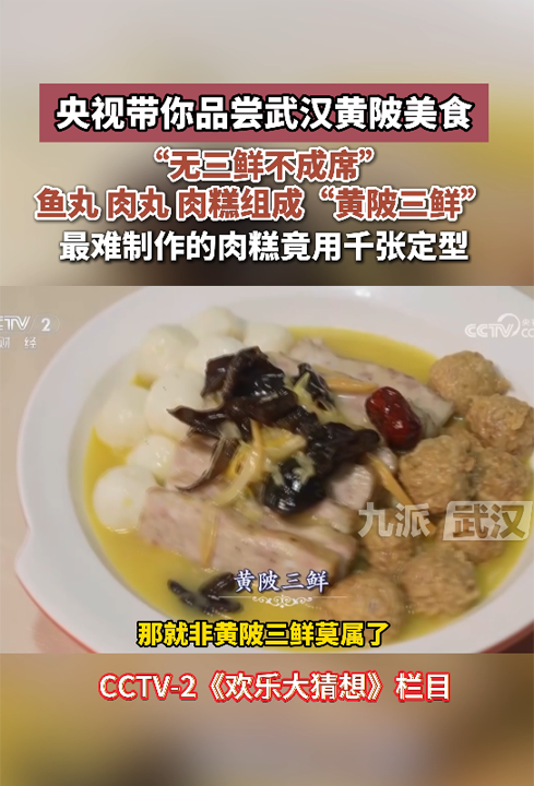 央视带你品尝武汉黄陂美食,“无三鲜不成席”鱼丸、肉丸、肉糕组成黄陂三鲜