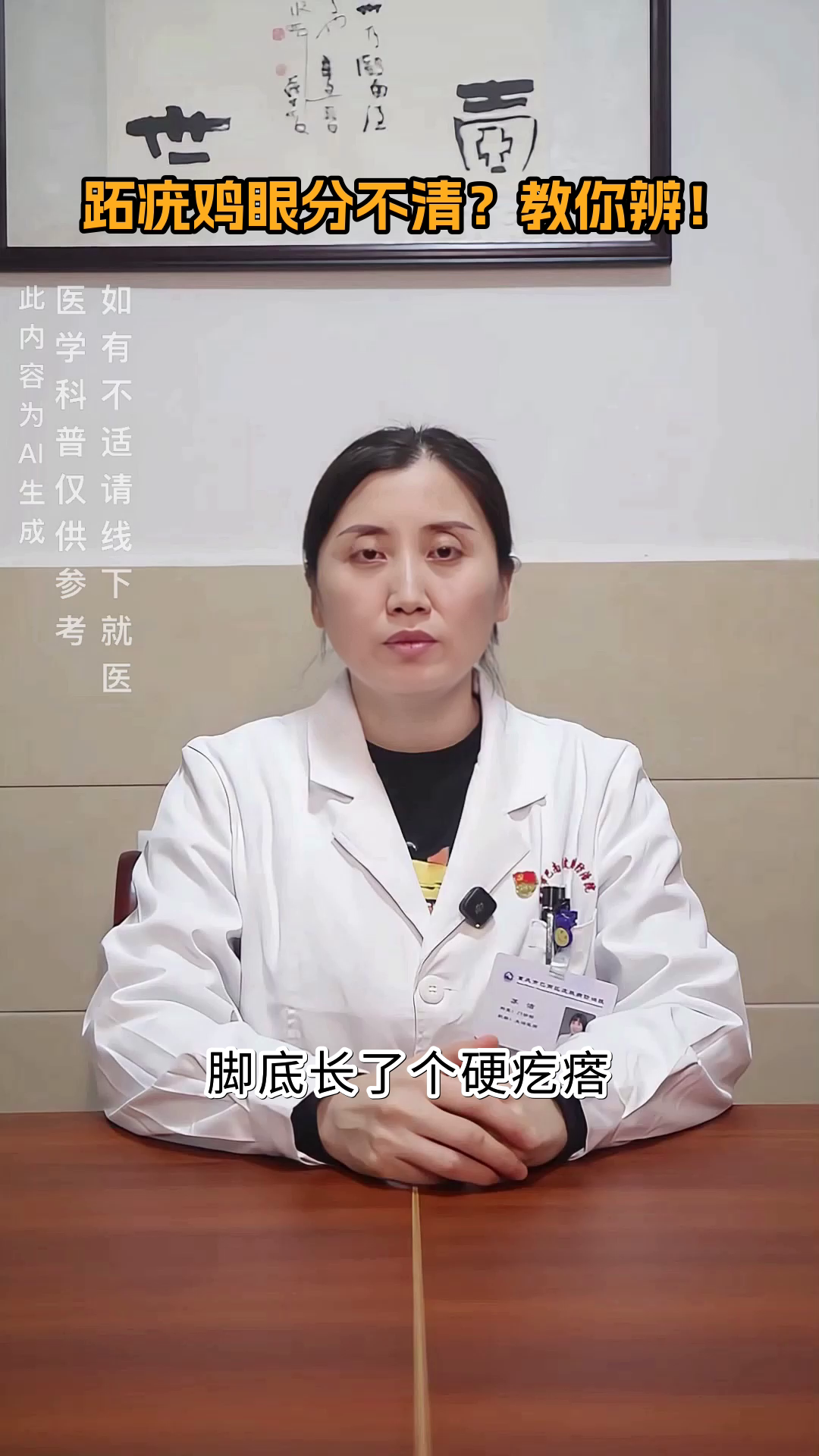 跖疣鸡眼分不清？教你辨！