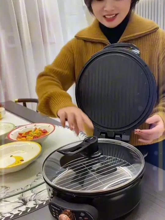 扬子多功能电饼铛加深5.2厘米下盘双面加热不粘煎饼锅烙饼煎烤锅