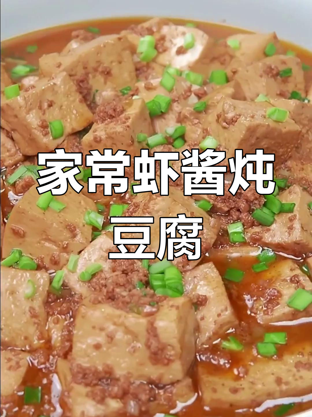 冷天必吃!虾酱炖豆腐,汤汁拌饭太香了