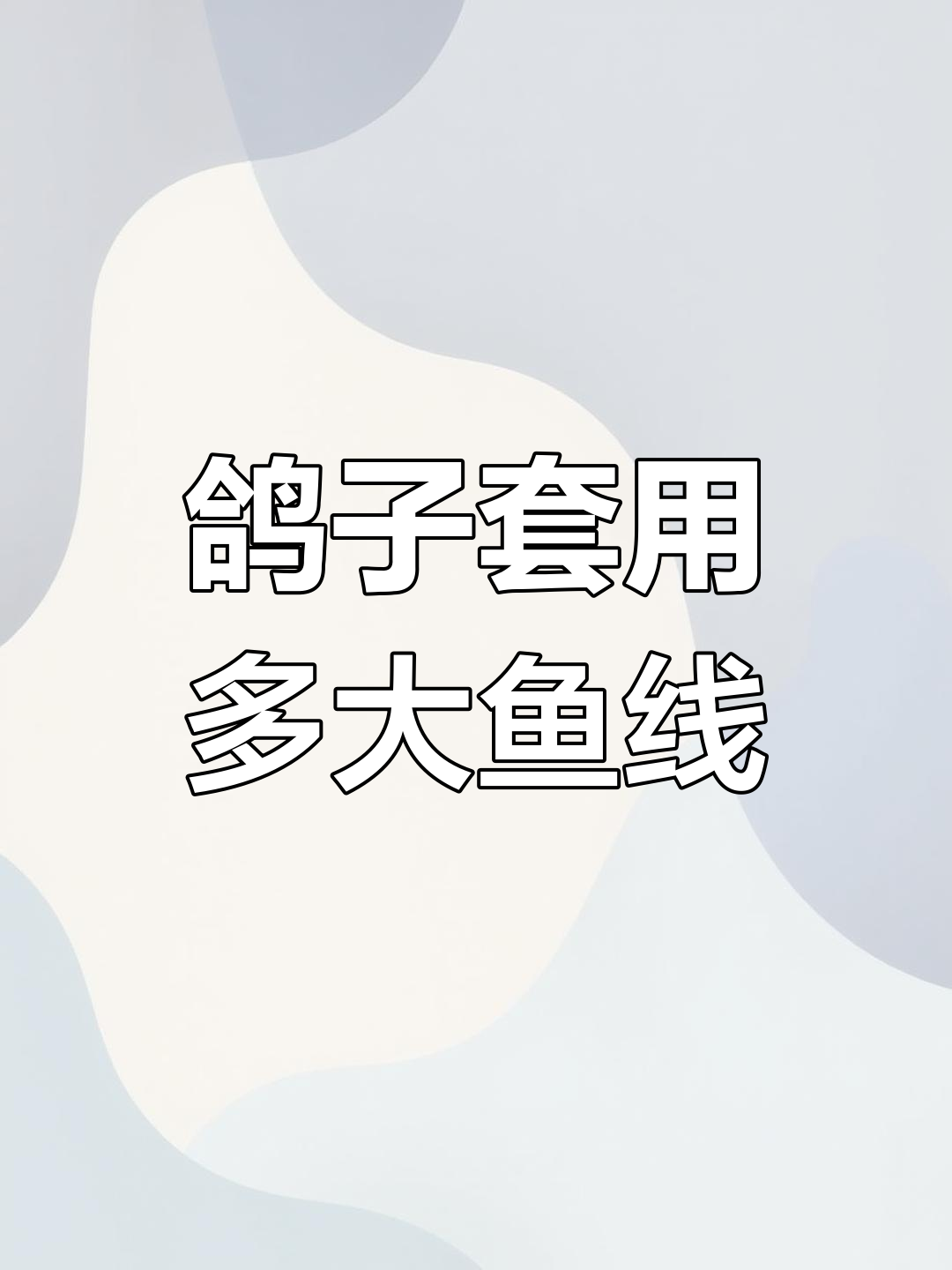 鸽子套线组评测:5号线拉力与质量分析