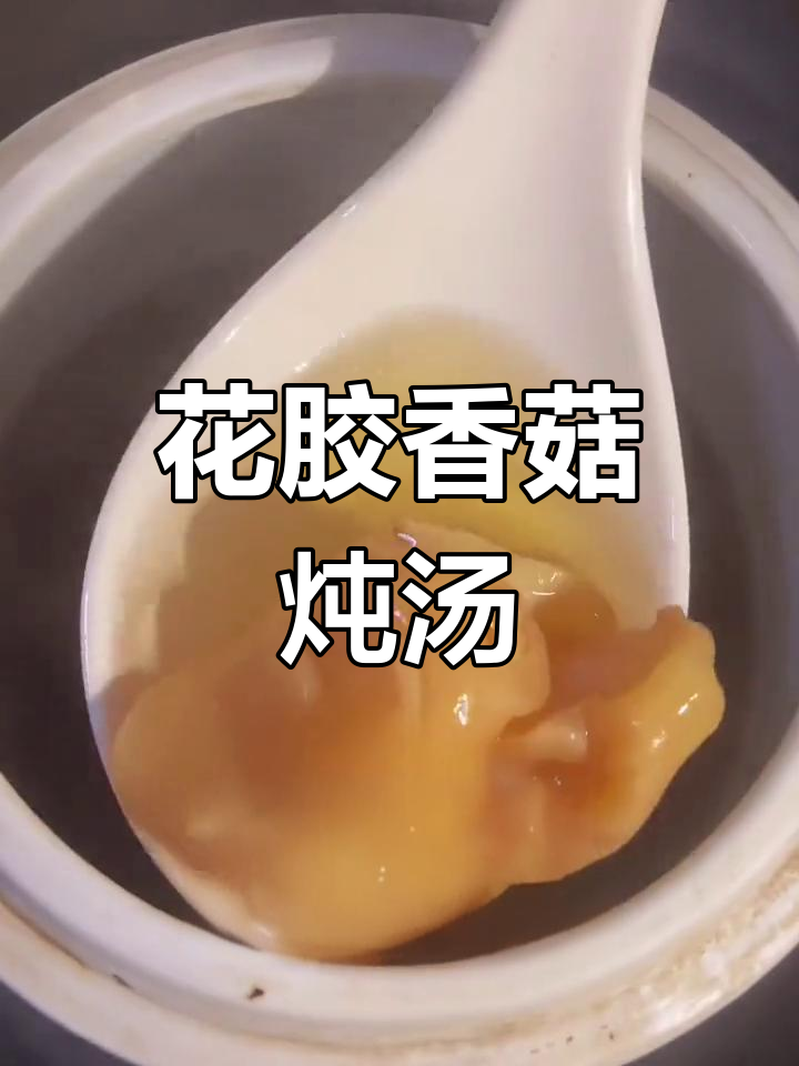 花胶香菇瘦肉汤,简单又美味,滋补美容全搞定