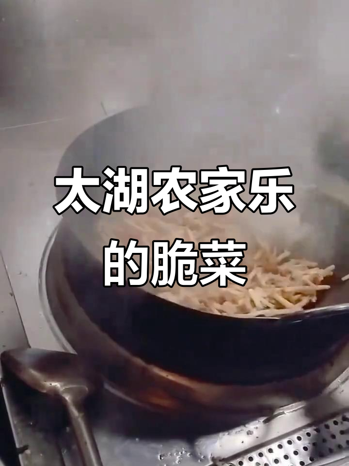 苏州太湖农家乐的酸辣脆菜,竟然是银条菜!炒着吃超下饭