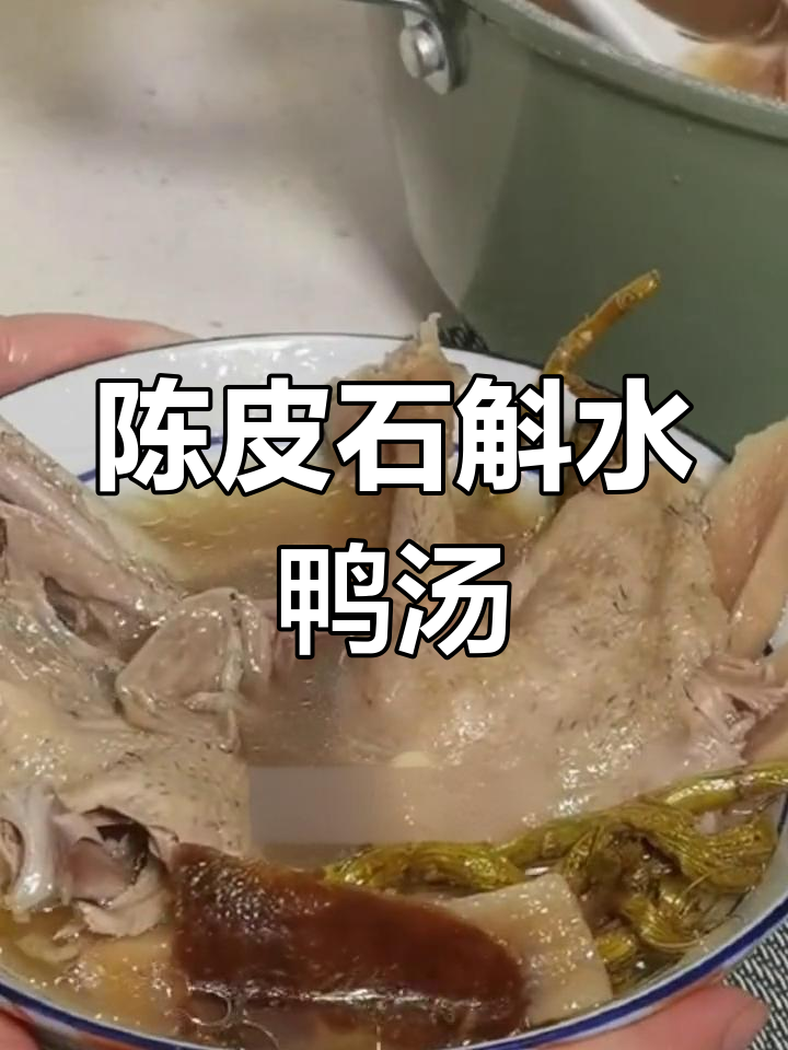 新会陈皮石斛水鸭汤,清润滋补,秋冬必备