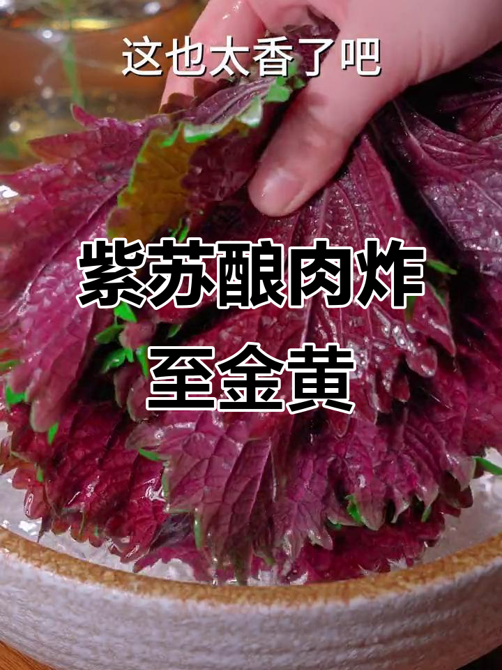 紫苏炸猪肉,外酥里嫩,神仙美味轻松做