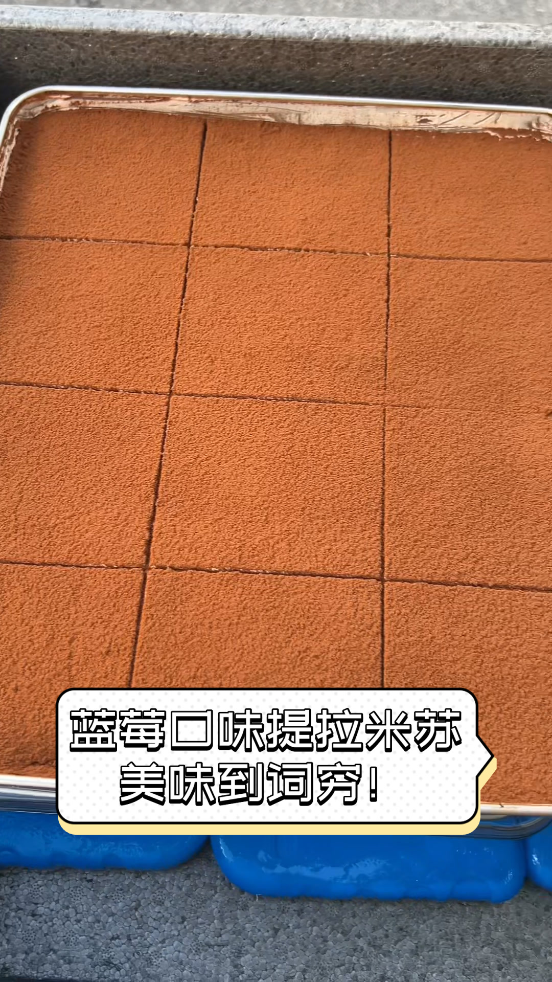 蓝莓口味提拉米苏,美味到词穷!