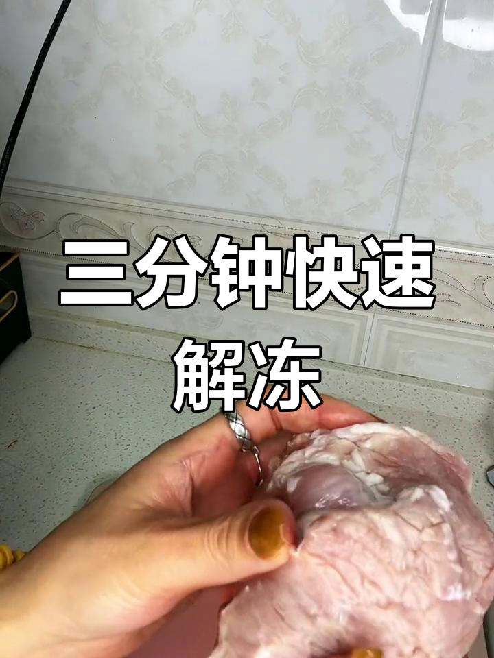 快速解冻冷冻肉,保持新鲜如初