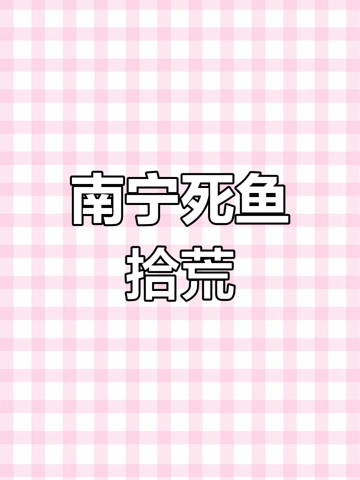 不断前行,南宁捡鱼之旅