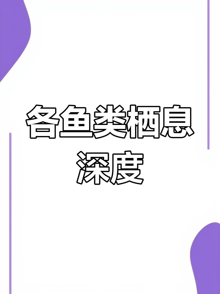 淡水鱼水层分布解析