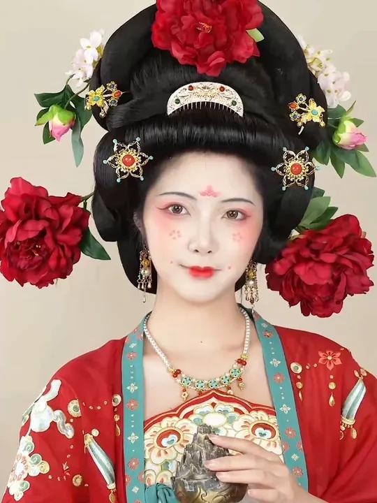 轻复原汉服妆容|引路菩萨很多姐妹要的供养人引路菩萨保姆级妆容教程可轻松跟练适配方圆脸唐大头