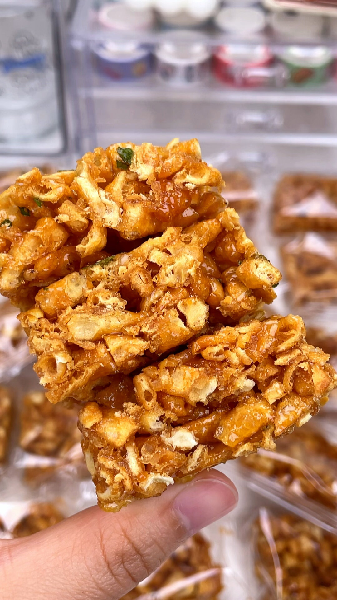 老式脆硬沙琪玛酥酥脆脆油香油香越嚼越香小时候的味道满满的回