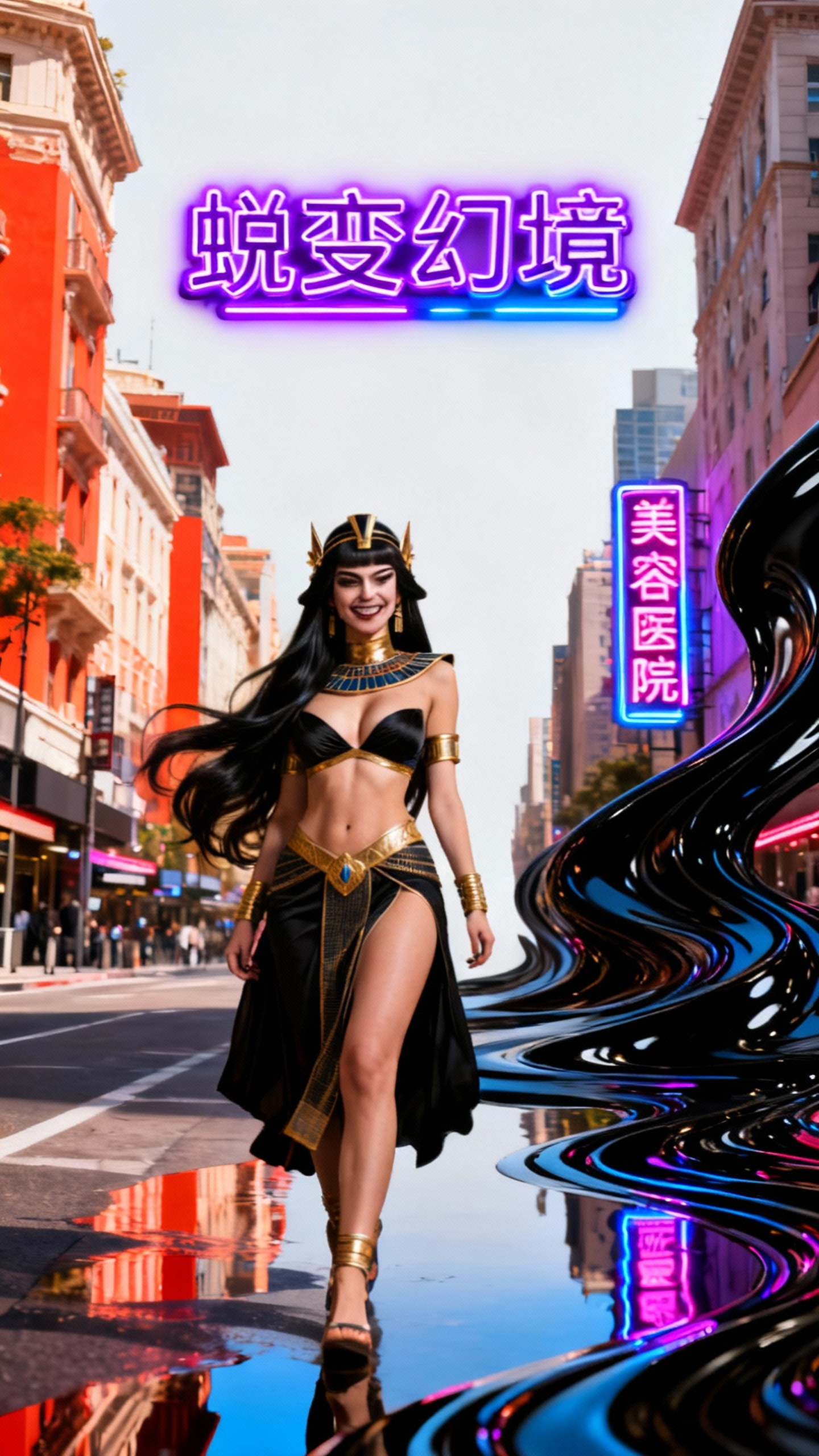 甜美美女变身反派埃及皇后
