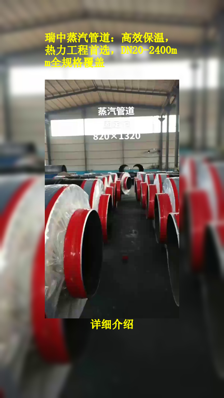 瑞中蒸汽管道:高效保温,热力工程首选,DN20-2400mm全规格覆盖