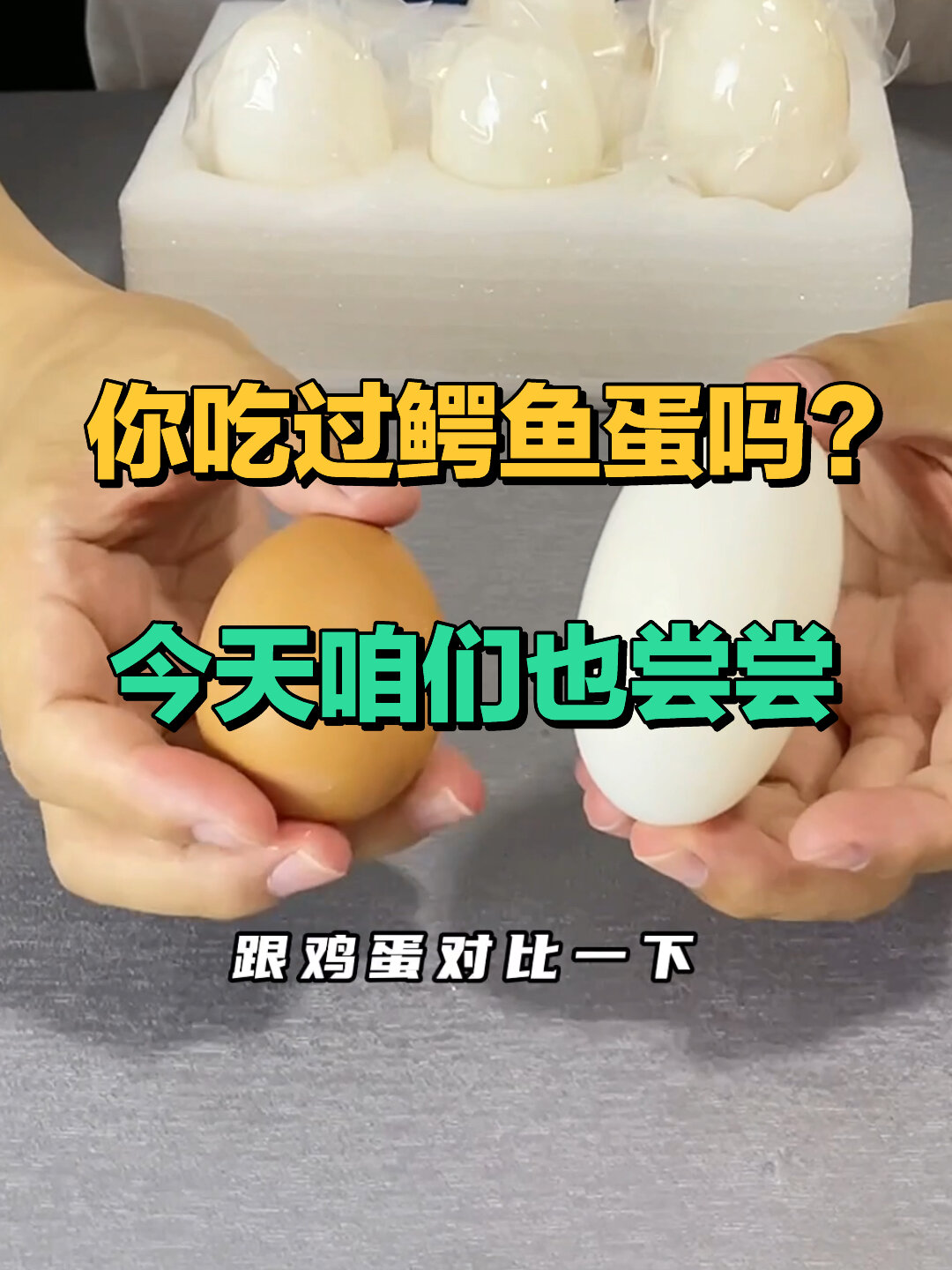 你吃过鳄鱼蛋吗?咱们也尝尝