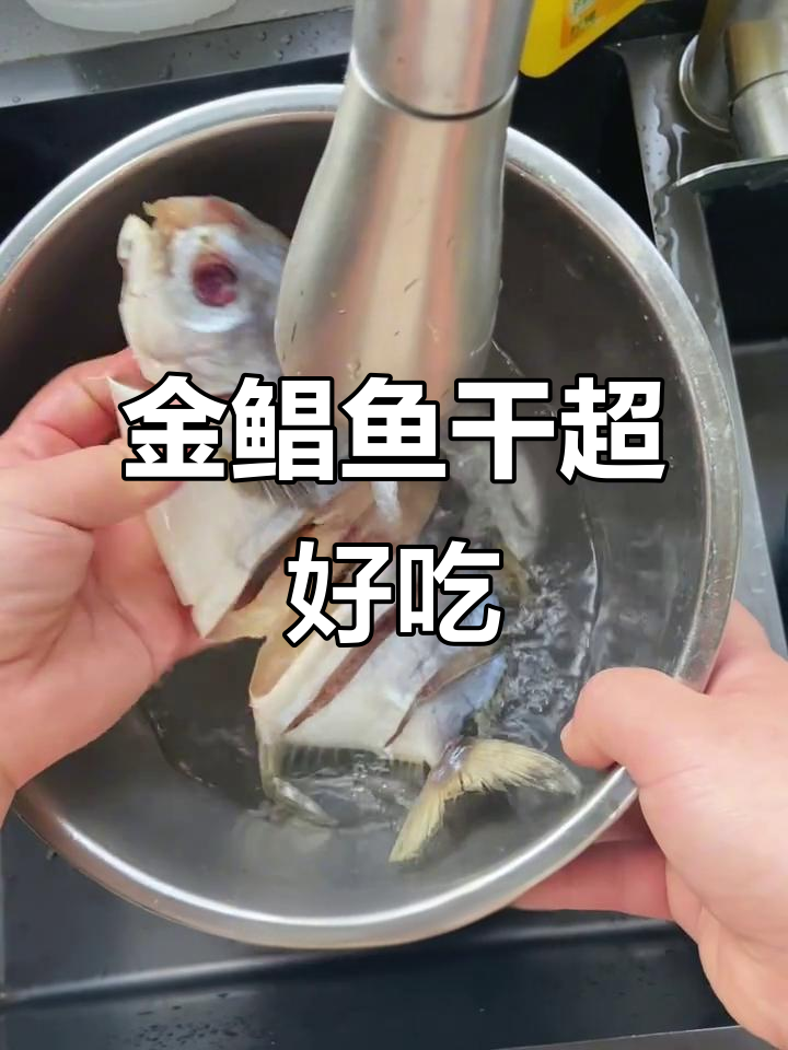 淡晒金鲳鱼干,咸香十足!教你最简单做法