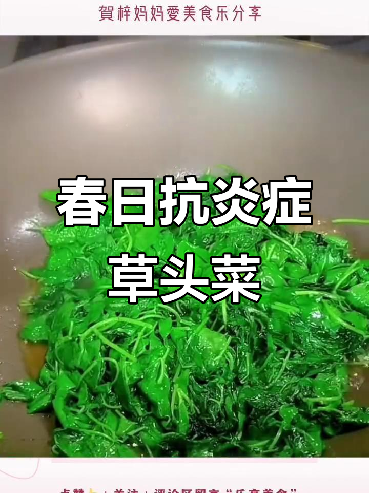 春季抗炎必备草头菜，简单炒制美味又健康