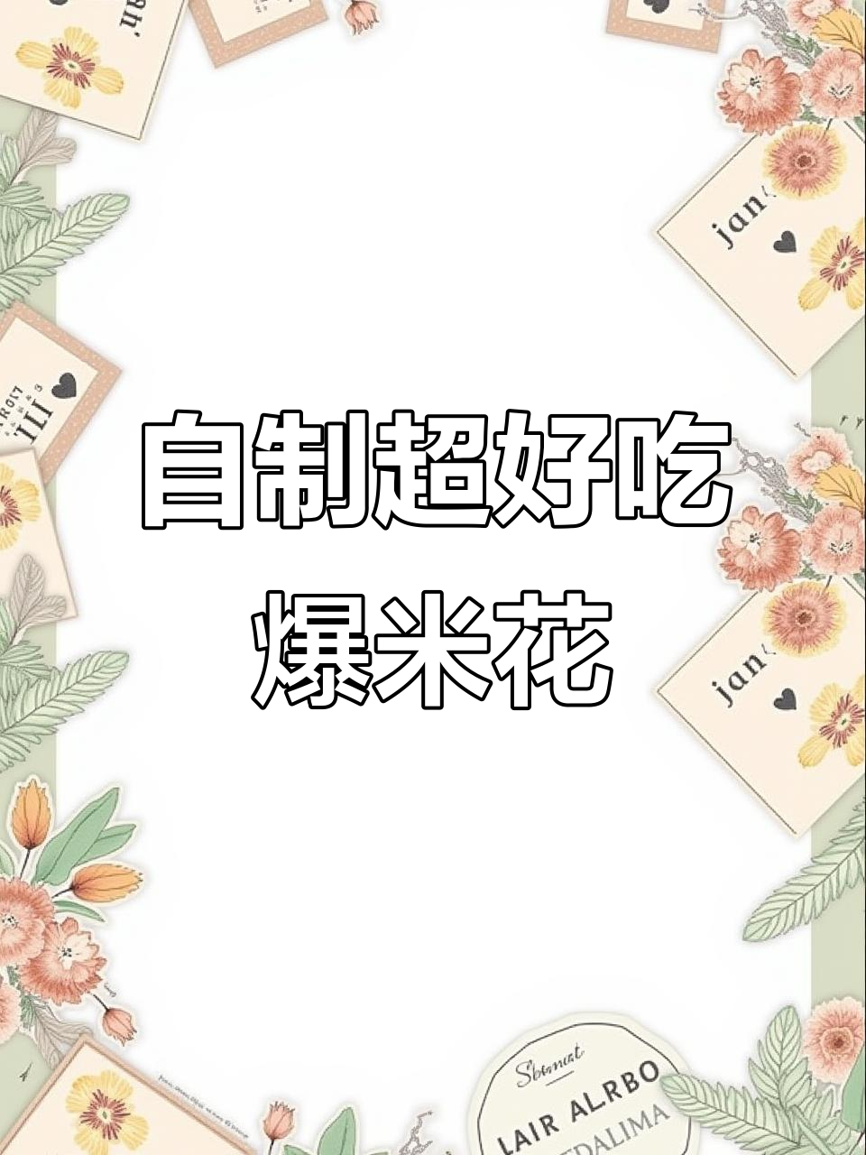 在家做爆米花,酥脆香甜又简单!