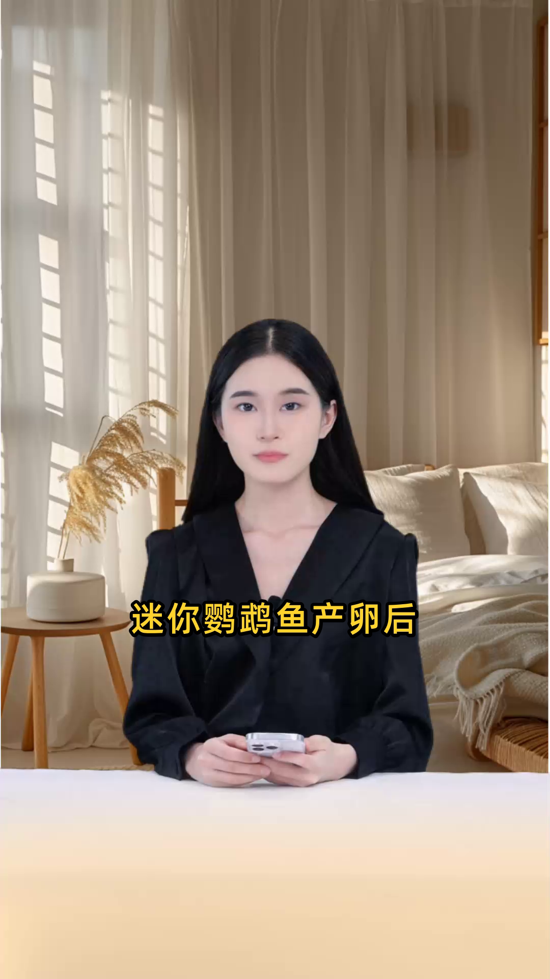 迷你鹦鹉鱼产卵后，经过约10天孵化期，小鱼即可起飞