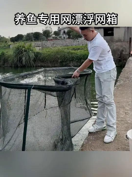 漂浮网箱太贴心！钓鱼当鱼护不伤鱼，养鱼育苗也方便