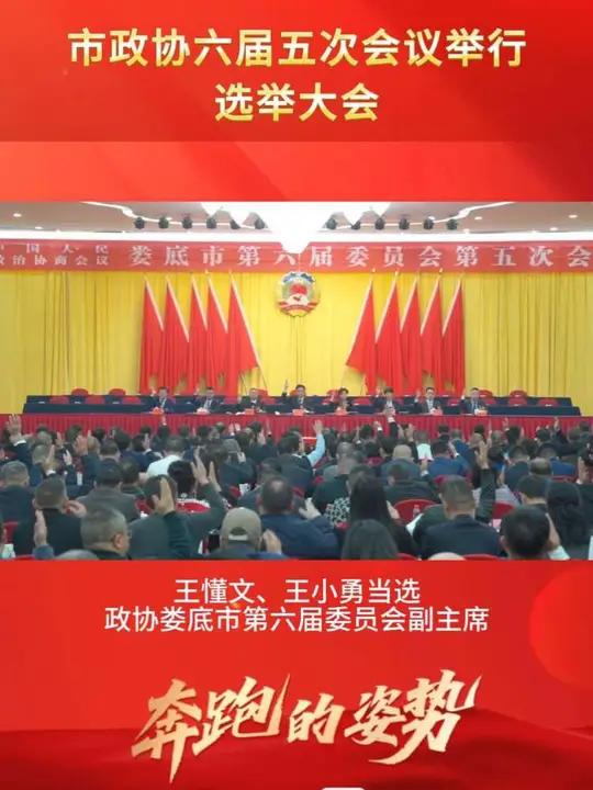 娄底市政协六届五次会议举行选举大会 王懂文、王小勇当选政协娄底市第六届委员会副主席 文瑾、