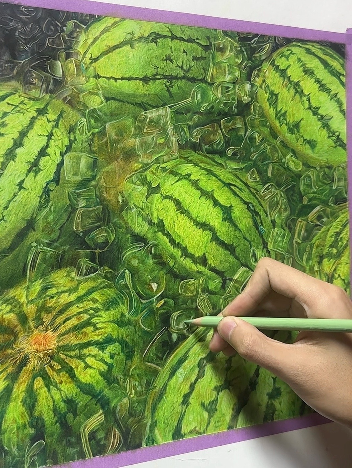 美术老师教你用彩铅画出写实素描作品