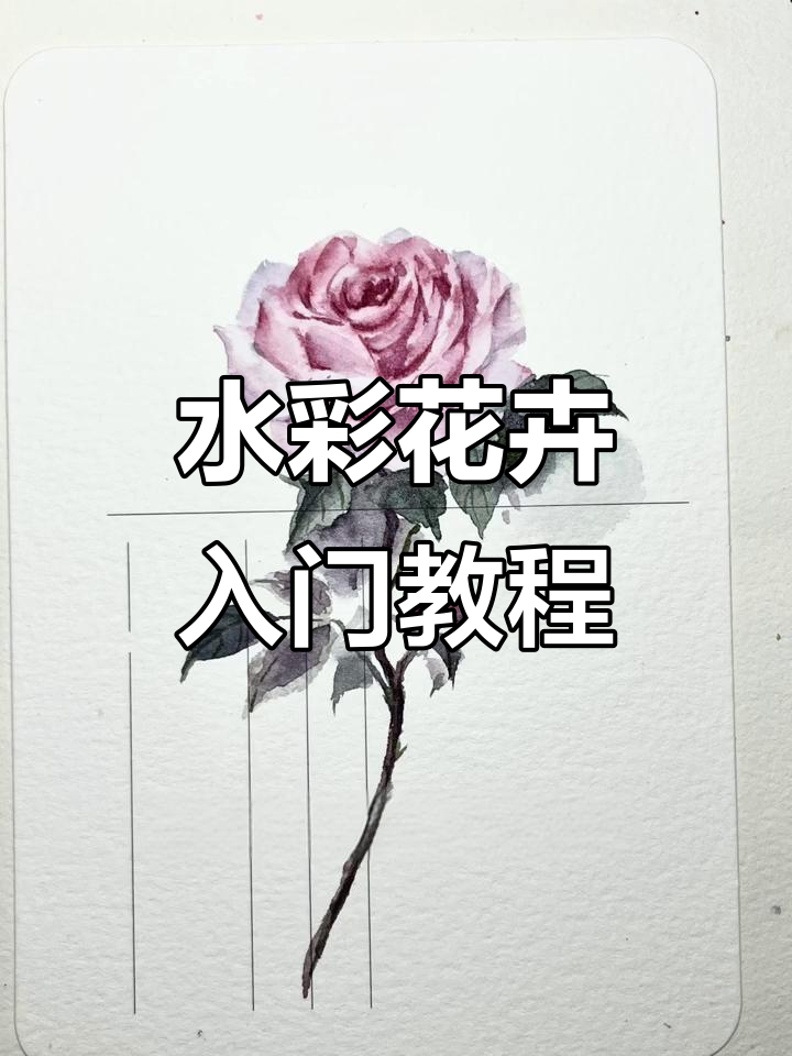 零基础水彩花卉教程，轻松画出美丽花朵