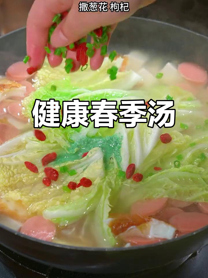 春季常喝汤,健康又美味,白菜豆腐汤清爽可口!