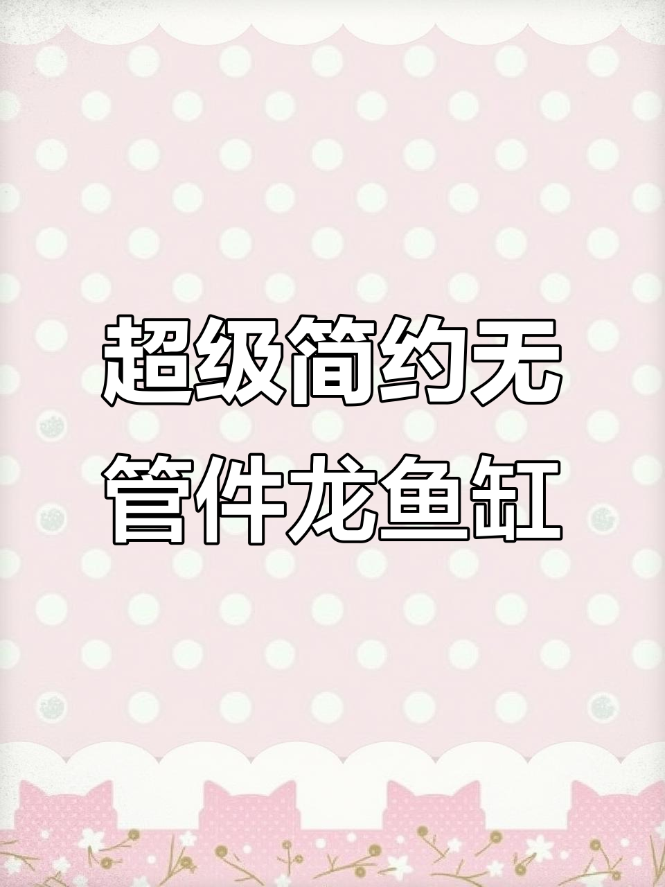 无管道龙鱼缸,简约设计更美观